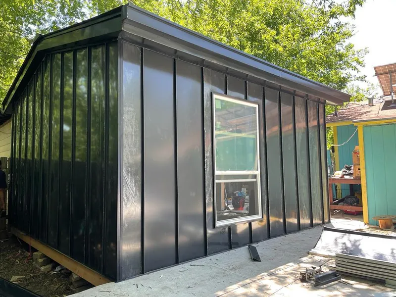 Black standing seam metal wall panels for Roof Inspection in Bucksport